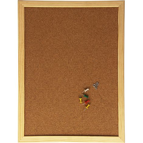 Tableau en liège Q-Connect 40x30cm avec cadre en bois (1/2)