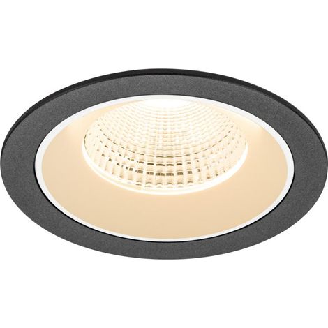 Encastré downlight NUMINOS® L intérieur 2700 K 55° IP20 rond noir / blanc - SLV - 1009763