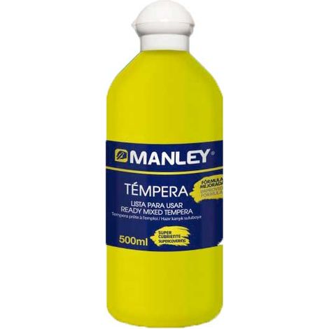 BOTE 500ML TEMPERA LIQUIDA MANLEY AMARILL MNP18625