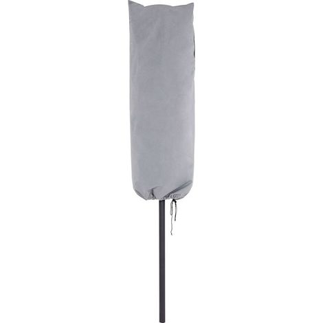 Abri de jardin/protection anti-pluie 157 x 69 x 53 cm, en polyester PVC gris, pour terrasse extérieure (1/5)