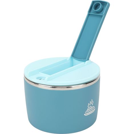 1200-ml-Nudelschüssel mit Essstäbchen und Löffel/Gabel, tragbare Schüssel aus Edelstahl 304 mit Deckel fürs Büro (1/5)