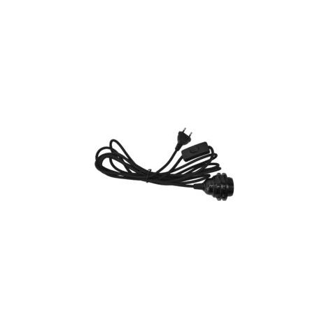Douille de lampe suspendue E27 Cordon 3,5 m avec interrupteur Prise UE 100-240V Matériau ABS ignifuge (1/5)