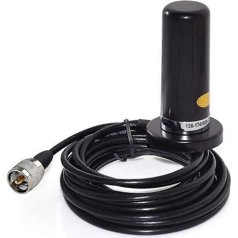 Antenne Oppoxun Mini double bande VHF/UHF -N2RS avec fixation magnétique et câble RG316 de 5 m pour voiture et téléphone portable. (1/5)