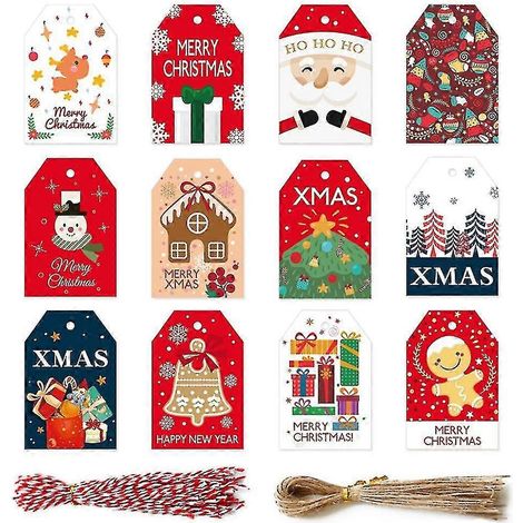 Tarjeta de regalo navideña de Feliz Navidad (1/2)