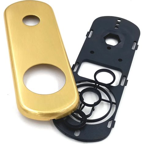 PLACCA DIERRE ESTERNA LUNGA PER DEFENDER D.42 OTTONE LUCIDO (1/2)