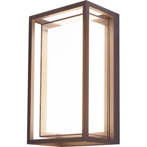 Applique led da parete mod. Leon colore corten