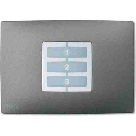Placca a Parete Rettangolare Grafite Confezione 1pz NICE OPLA WRG