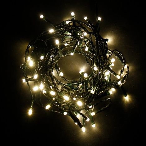 Guirlande pour Sapin de Noël 1M20 80LED IP44, 8 modes - BLANC CHAUD - SILUMEN (1/4)