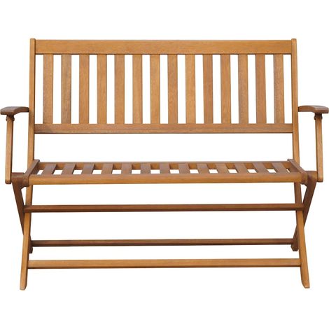 Maison Exclusive - Banco de jardín madera maciza de acacia 120 cm (1/4)