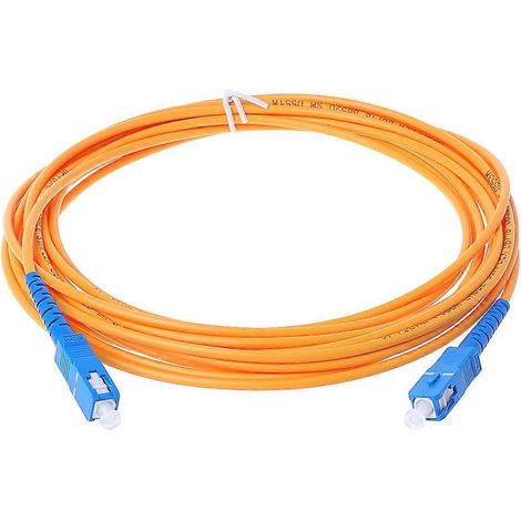 Câble de raccordement monomode à fibre optique SC/UPC-SC/UPC-SM 3 mm - 5 m (1/4)