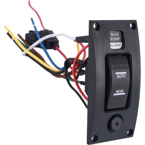 Interrupteur Étanche 12 24V Pompe Cale Panneau Commande Nettoyage Pont Bateau Alarme Marche Arrêt