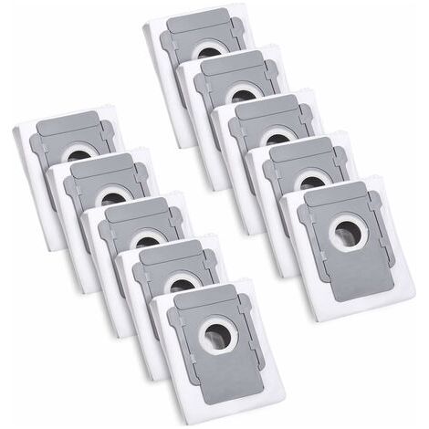 10 Sacs d'aspirateur pour iRobot Roomba i7 i7+ i3 i3+ i4 i4+ i6 i6+ j7 j7+ i8 i8+S9 S9+ E5 E6 E7 Clean Base - Set of 10 vacuum cleane Bag Accessory for H (1/5)