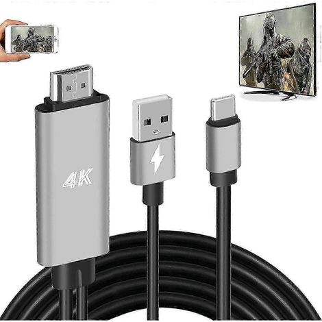 Les adaptateurs et câbles de conversion HDMI de haute qualité vous permettent de dupliquer l'écran de votre téléphone sur un moniteur, un projecteur ou un téléviseur. (1/4)