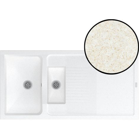 CAREA - Concept meuble + évier GIGA 120 Sénior à poser – Accessibilité optimisée – Minéral CAREA®