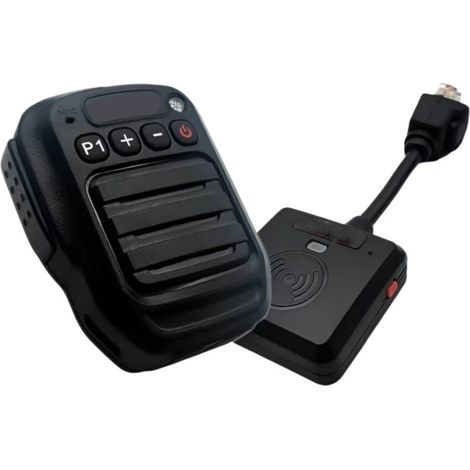 Fahrzeugfunkgeräte IC2720 und IC2730E: Bluetooth-Handmikrofon mit Lautsprecher, Walkie-Talkie und drahtloses Schultermikrofon. (1/4)