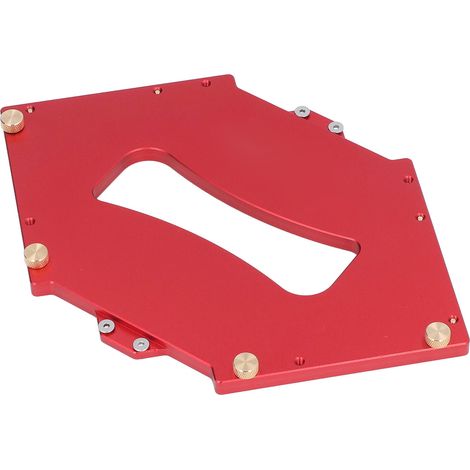 Gabarit d'angle de Table de routeur, Kit de gabarits de rayon en alliage d'aluminium pour charpentier T10-T40 R5-R40 (1/5)