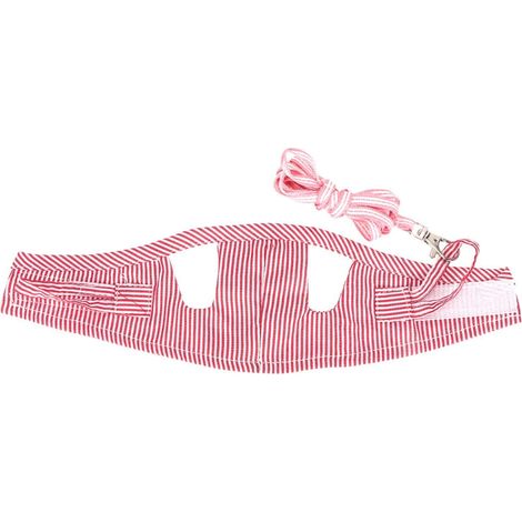 1 Harnais Et Laisse Pour Cochon D'inde, Coton Souple, Boucle Fer, Petit Animal