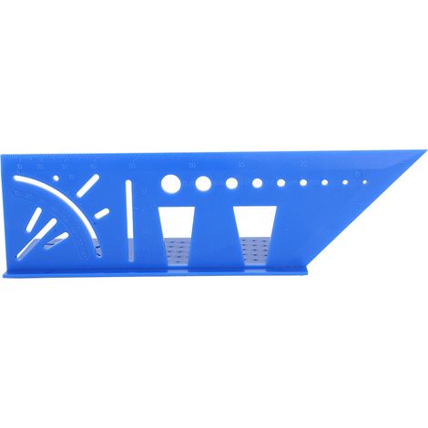 2er-Set Winkelmesser 3D-Holzbearbeitungs-Anreißwerkzeug, Messwerkzeug für Gehrungsmessung, Leichtgewicht, Blau (1/5)
