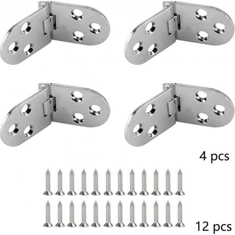 (4 Pièces)Charnières Pliantes Charnières de Table Charnière Meuble Pliable Charnières Charnières pour Table Pliantes Charnière en Alliage de Zinc ave (1/5)