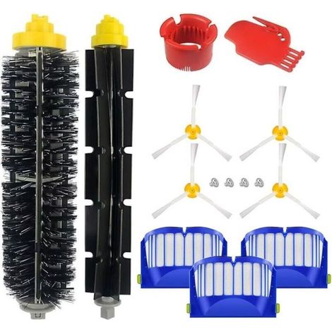 Kit de pièces de rechange pour iRobot Roomba série 600 (606, 610, 614, 615, 616, 620, 621, 625, 630, 631, 635, 640, 645, 650, 655, 660, 665, 670, 671, 676, 680, 681, 690, 691, 695, 696, 697)