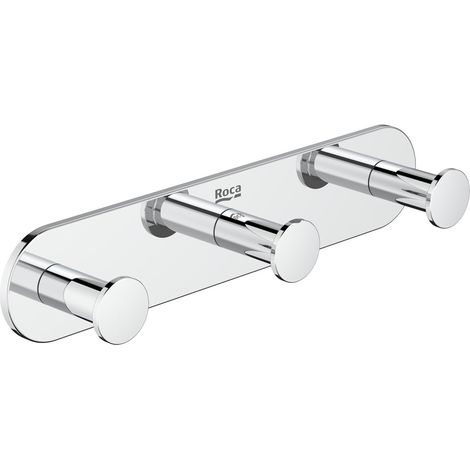 Percha triple ROUND HOTELS - ROCA Color: Cromado (1/2)