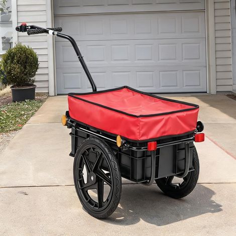 Remorque vélo et charrette 70 L acier tissu Oxford (1/5)