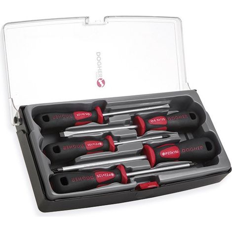 Schraubendreher-Set in Kunststoffbox, 5-teilig, Profi DOGHER 330-002