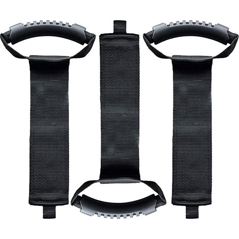 Lot de 4 sangles de rangement robustes et portables avec crochet de ceinture, support pour rallonge électrique, tuyau d'arrosage, pour piscine, bateau et jardin. (1/5)