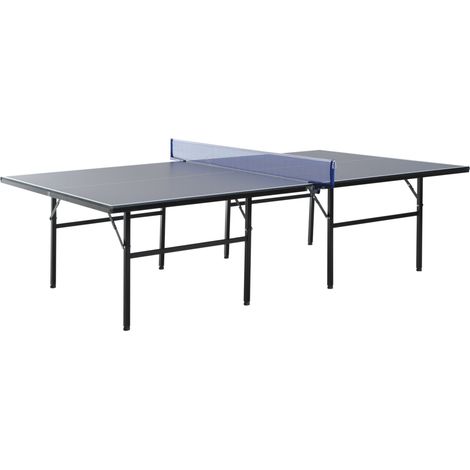 Tavolo da Ping Pong Pieghevole per Interni, Tavolo Ping Pong con Rete, Montaggio Non Richiesto, 152.5 x 274 cm, Blu e Viola (1/5)