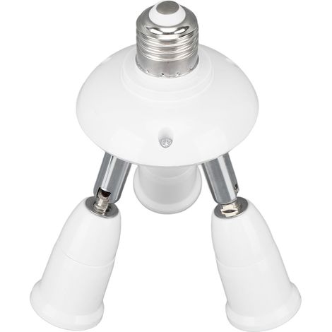 Douille adaptatrice 3 en 1 E26 E27 orientable à 360° et pliable à 180°, 85‑265V (1/5)