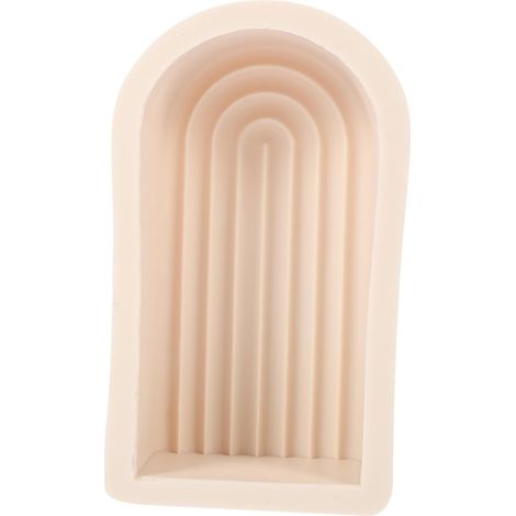 Moule à Bougie En Forme De u Fondant Arc-en-ciel Moule De Résine Bougie En Forme De Pont Arc-en-ciel Bougie Arc Décorations De Maison Lumineuse Pour La Maison Gel De Silice (1/5)