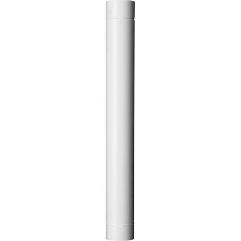 TUBO SMALTATO PER STUFA A LEGNA 'CLASSIC' Ø 80 mm - 100 cm - Col. bianco - SAVE