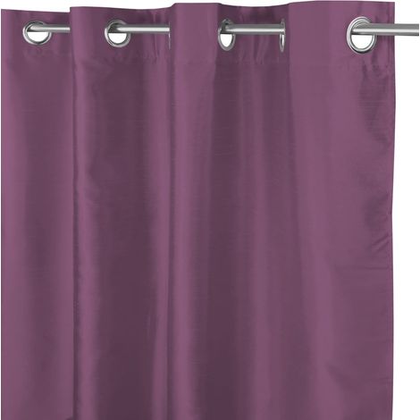 TENDA SHAY in tinta unita MALVA VIOLA cm. 140X290 CONFEZIONATA