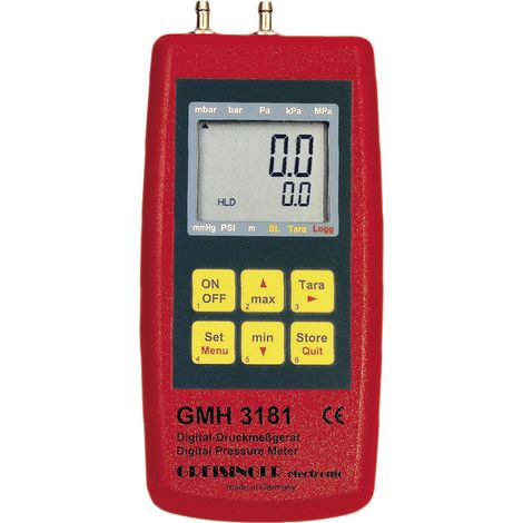 Greisinger GMH 3181-07 Druck-Messgerät Luftdruck, Nicht aggressive Gase, Korrosive Gase -0.01 - 0.3