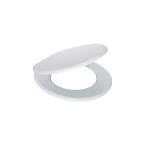 Sedile WC Universale in MDF Bianco Soft Close Sganciabile con Distanza Fori Regolabile 103–210 mm