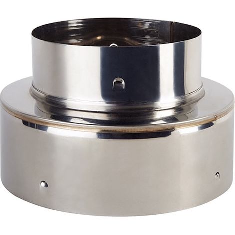 JONCOUX Embout de finition haute-basse pour conduit flexible isolé - Ø130/196 mm - Inox