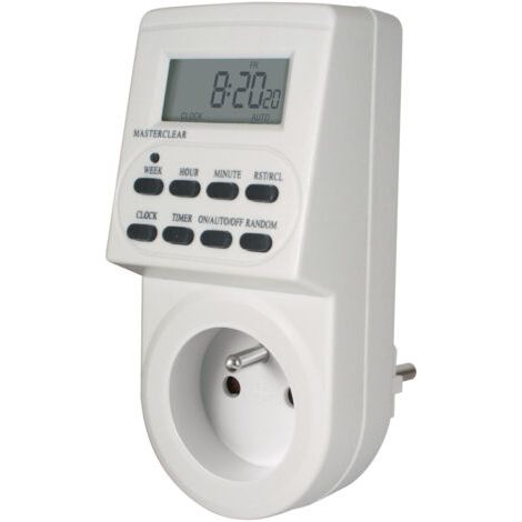 Programmateur hebdo digital DZ20 – 10 programmes marche/arrêt – Puissance 3500W – Alimentation 230V – Écran LCD avec indication secondes (1/5)