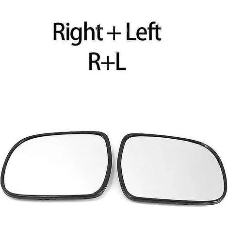 Beheizbares Außenspiegelglas (Rückspiegel) für Lexus RX300, RX330, 350, 400h (2003–2008) und Toyota Hilux Vigo (2005–2015) – 1 rechts und 1 links