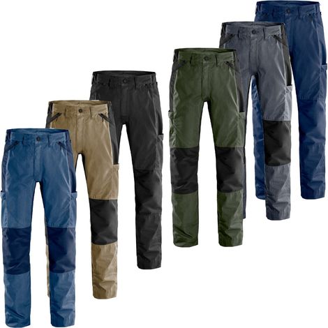 Pantaloni da lavoro multitasche Fristads Service Stretch 2540 LWR - 58 (EU) - Grigio/Nero (1/5)