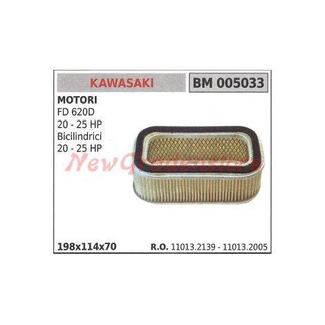 Filtro aria KAWASAKI motore FD 620D 20 25 HP bicilindrici 20 25 HP 005033