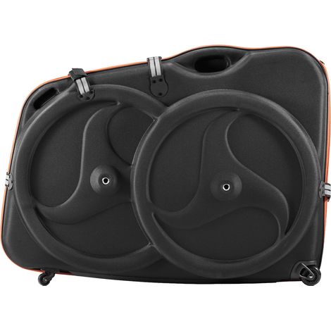 Étui Transport Vélo Route 700C Sac Transport Vélo Coque Rigide EVA pour Voyages Voiture, Activités de Plein Air, avec Cadenas TSA, Roulettes, Boucle à Dégagement Rapide, Double Fermeture Éclair (1/5)