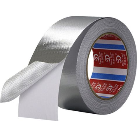 Ruban de Scellement Résistant,45 mm x 25 m Ruban Adhésif en Aluminium Renforcé,Ruban Adhésif en Aluminium,Haute Températures,pourVentilations,Climatisations,Conduits,Réparation,(Argent) (1/5)