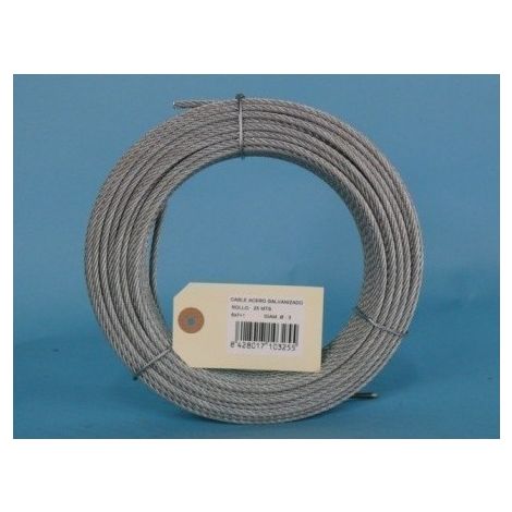 Cable Acero Galv 6X7+1 3Mm Cursol 25 Mt