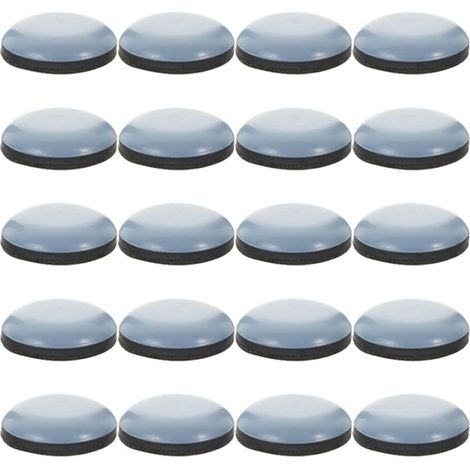 Patins ronds autocollants en PTFE pour tables et meubles, lot de 24 (1/5)