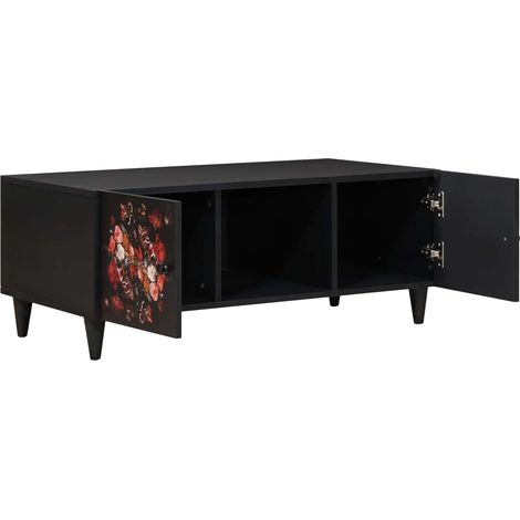 Table basse Table de salon Table de café Multicolore 100 x 54 x 40 cm Bois de mangue massif (1/5)