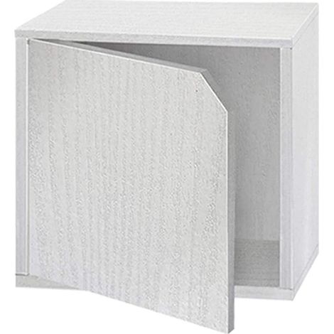 Cubetto con anta impilabile cemento cm 35x29x35h (1/2)