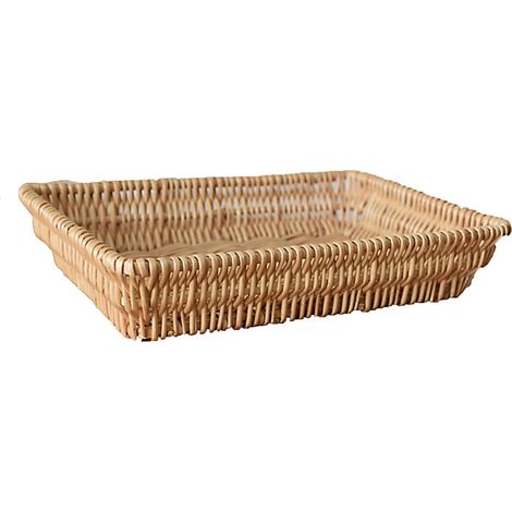Geflochtener Aufbewahrungskorb aus Weide, ideal für Obst und Brot, stapelbar