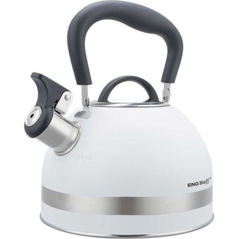 Bouilloire - Acier Inoxydable - 1,8 L - Sifflet Intégré - Pour Feu Gaz Électrique Induction - 1 Pièce (1/5)