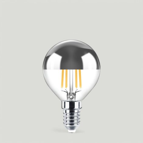 Ampoule Led dimmable E14 calotte argent 6W