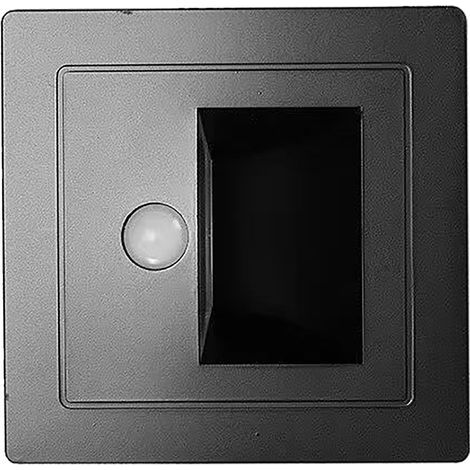 Recessed ABS LED Motion Sensor Stair Light Solar Lights for Terraces, Steps, Fences, Patios, Yards, Paths, Black 3000K Warm (1/5)